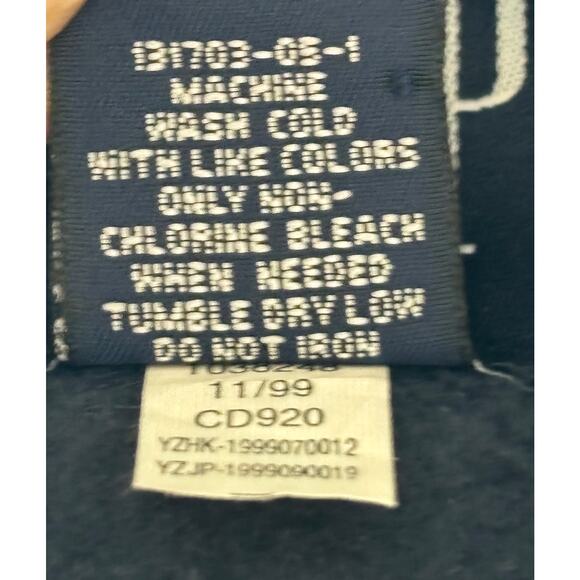 GAP Vintage Women’s Fleece Zip Up Navy Blue Vest Size Large - Picture 7 of 10